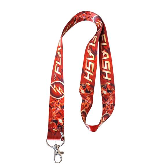 Superhero DC Comics The Flash One Size Red Fabric Lanyard One Size Unisex - Picture 4 of 6